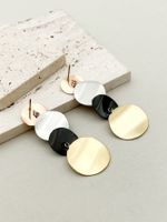 1 Pair Exaggerated Round Plating 304 Stainless Steel 14K Gold Plated Rose Gold Plated Drop Earrings main image 2