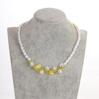 Elegant Lady Bohemian Flower Abs Pearl/bead/glass/metal Beaded Women's Necklace main image 7
