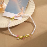 Elegant Lady Bohemian Flower Abs Pearl/bead/glass/metal Beaded Women's Necklace main image 5