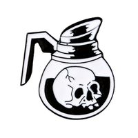 Punk Heart Skeleton Skull Alloy Stamping Stoving Varnish Plating Unisex Brooches sku image 19