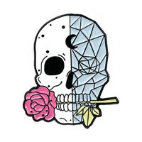 Punk Heart Skeleton Skull Alloy Stamping Stoving Varnish Plating Unisex Brooches sku image 22