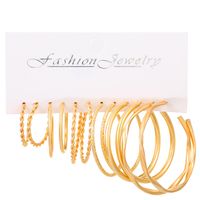 1 Set Ig Style Geometric Plating Inlay Alloy Artificial Pearls Rhinestones 14k Gold Plated Earrings sku image 3