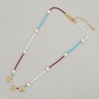 Elegant Lady Buddha Letter Alloy Freshwater Pearl Glass Beaded Women's Necklace main image 6