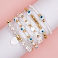 Ethnic Style Pentagram Heart Shape Eye Glass Beaded Women's Bracelets main image 1