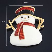 Fashion Christmas Tree Alloy Plating Inlay Artificial Gemstones Unisex Brooches sku image 2