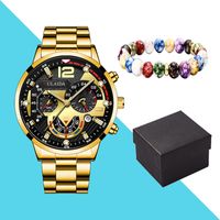 Fashion Solid Color Butterfly Double Snap Quartz Men's Watches sku image 25