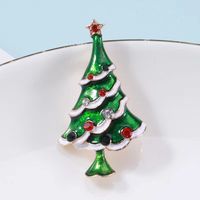 Fashion Christmas Tree Alloy Plating Inlay Artificial Gemstones Unisex Brooches sku image 8