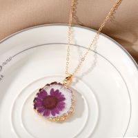 Sweet Flower Plastic Resin Epoxy Women's Pendant Necklace sku image 6