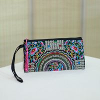 Women's All Seasons Cotton Ethnic Style Envelope Bag Clutch Bag sku image 4