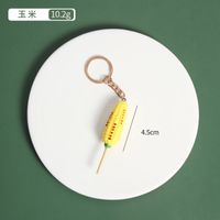 Simple Style Round Pvc Patchwork Keychain sku image 12