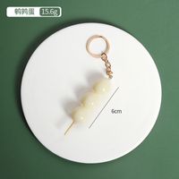 Simple Style Round Pvc Patchwork Keychain sku image 1