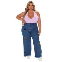 Femmes Du Quotidien Décontractée Couleur Unie Toute La Longueur Fermeture Éclair Lavé Bouton Jeans main image 5