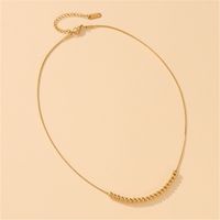 Ig Style Solid Color Titanium Steel Necklace main image 2