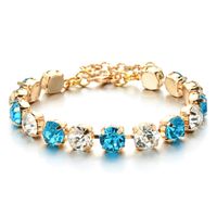 Élégant Luxueux Dame Géométrique Le Cuivre Incruster Zircon Bracelets sku image 4