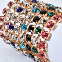 Elegant Luxurious Lady Geometric Copper Inlay Zircon Bracelets main image 6