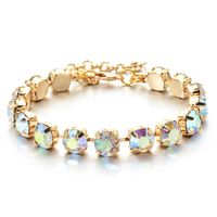 Elegant Luxurious Lady Geometric Copper Inlay Zircon Bracelets sku image 10