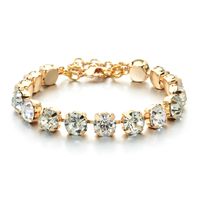 Élégant Luxueux Dame Géométrique Le Cuivre Incruster Zircon Bracelets sku image 3