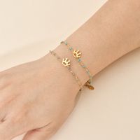Simple Style Classic Style Crown Stainless Steel Plating Bracelets main image 4