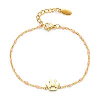 Simple Style Classic Style Crown Stainless Steel Plating Bracelets sku image 6