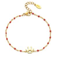 Simple Style Classic Style Crown Stainless Steel Plating Bracelets sku image 5