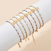 Simple Style Classic Style Crown Stainless Steel Plating Bracelets main image 1