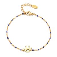 Simple Style Classic Style Crown Stainless Steel Plating Bracelets sku image 1