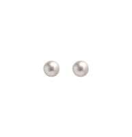 Retro Solid Color Imitation Pearl Plating Women's Ear Studs main image 5