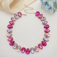 Vacation Water Droplets Artificial Crystal Women's Necklace sku image 1