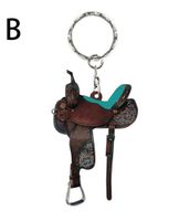 نمط رعاة البقر قبعة سحرية أريليك للجنسين قلادة حقيبة سلسلة مفاتيح sku image 2
