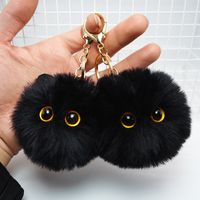 Modern Style Cat Plush Bag Pendant Keychain main image 1