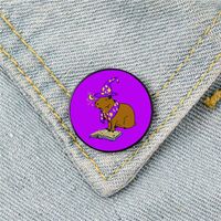 Cartoon Style Animal Mixed Materials Printing Unisex Brooches main image 5