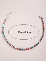 New Bohemian Short Necklace Stacking Natural Color Soft Ceramic Necklace Wholesale main image 11