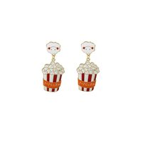 Cartoon Style Cute Animal Cartoon Letter Alloy Enamel Pearl Plating Women's Drop Earrings main image 4