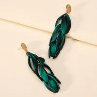 Elegant Sweet Petal Arylic Zinc Alloy Women's Dangling Earrings sku image 4