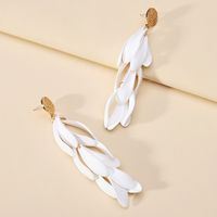 Elegant Sweet Petal Arylic Zinc Alloy Women's Dangling Earrings sku image 6
