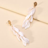 Elegant Sweet Petal Arylic Zinc Alloy Women's Dangling Earrings sku image 13
