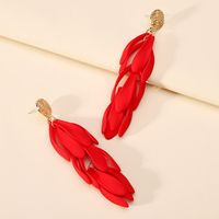 Elegant Sweet Petal Arylic Zinc Alloy Women's Dangling Earrings sku image 15