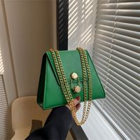 Women's Pu Leather Solid Color Elegant Cute Square Flip Cover Shoulder Bag Crossbody Bag main image 5