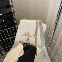 Women's Pu Leather Solid Color Elegant Cute Square Flip Cover Shoulder Bag Crossbody Bag main image 6