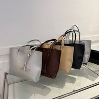 Femmes Toutes Les Saisons Faux Cuir De Base Sac D'épaule main image 1