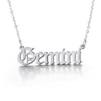 Simple Style Constellation Titanium Steel Plating Pendant Necklace sku image 3