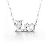 Simple Style Constellation Titanium Steel Plating Pendant Necklace sku image 4