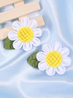 Cute Sunflower Christmas Tree Cloth Hair Clip sku image 4