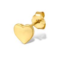 1 Pair Cute Commute Star Moon Heart Shape Plating Sterling Silver 18k Gold Plated White Gold Plated Ear Studs sku image 1