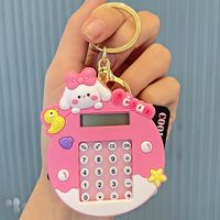 1 Piece Cartoon Style Cat Arylic Silica Gel Metal Women's Bag Pendant Keychain sku image 11