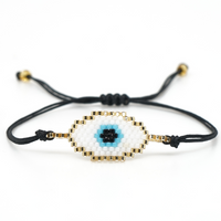 Bohemien Teufels Auge Glas Seil Stricken Unisex Armbänder main image 5