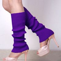 Women's Simple Style Solid Color Blending Acrylic Jacquard Socks Over The Knee Socks sku image 22