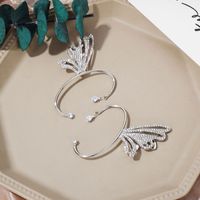 1 Piece Elegant Glam Lady Wings Butterfly Inlay Alloy Zircon Ear Clips main image 3
