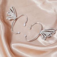 1 Piece Elegant Glam Lady Wings Butterfly Inlay Alloy Zircon Ear Clips main image 2