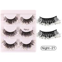 Cross-Border Luminous Sequins False Eyelashes Stage Performance Multi-Layer Thick Curl A Volume Of Colored Eyelashes Eyelash Wholesale sku image 5